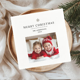 Servilleta De Papel "Regalo navideño personalizado con foto