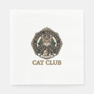 Servilleta De Papel Regalo para papá gato medieval real - Royal Medie