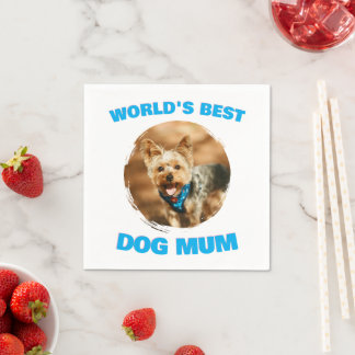 Servilleta De Papel Regalo personalizado mínimo mejor perro gato mamá