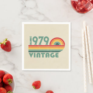 Servilleta De Papel Regalos de 45 años personalizados vintage