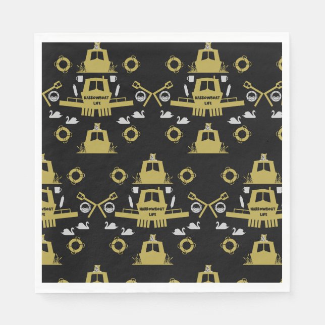 Servilleta De Papel Regalos de barcos estrechos británicos (Anverso)