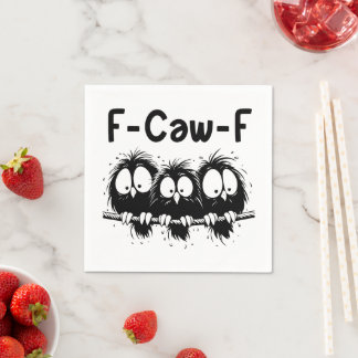 Servilleta De Papel Regalos de citas divertidas de F-Caw-F Funny Bird 