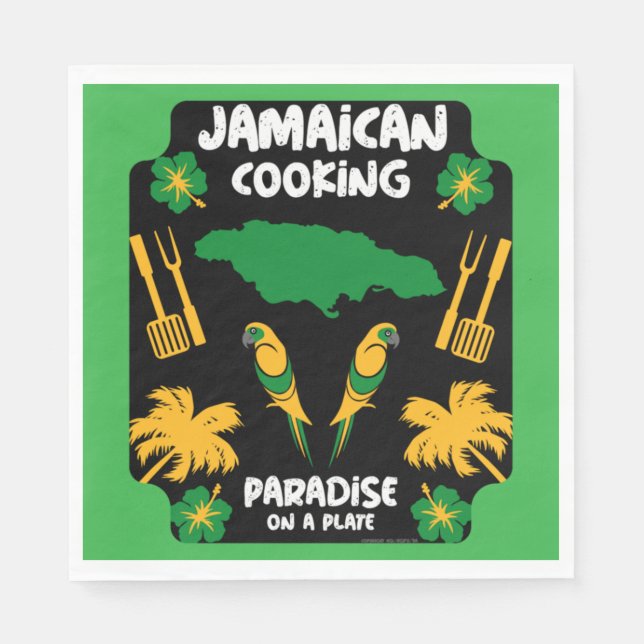 Servilleta De Papel Regalos de cocina jamaiquina (Anverso)