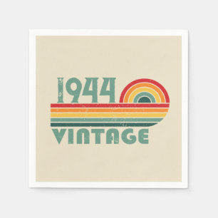 Servilleta De Papel Regalos de cumpleaños 80 vintage personalizados