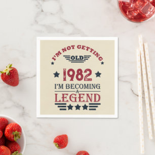 Servilleta De Papel Regalos de cumpleaños vintage personalizados
