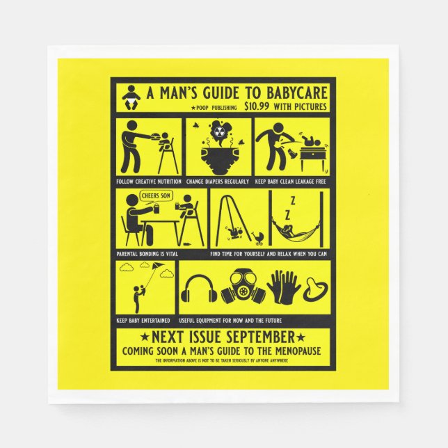 Servilleta De Papel Regalos De Guía Para Nuevos Dads (Anverso)