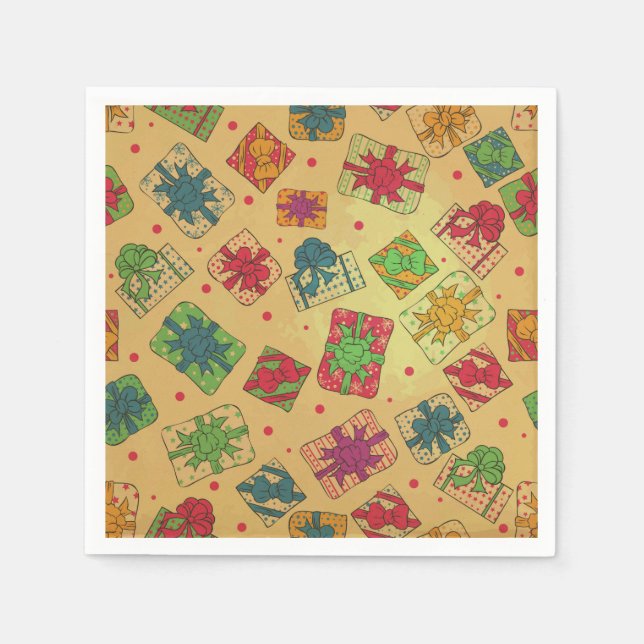 Servilleta De Papel Regalos de navidades (Anverso)