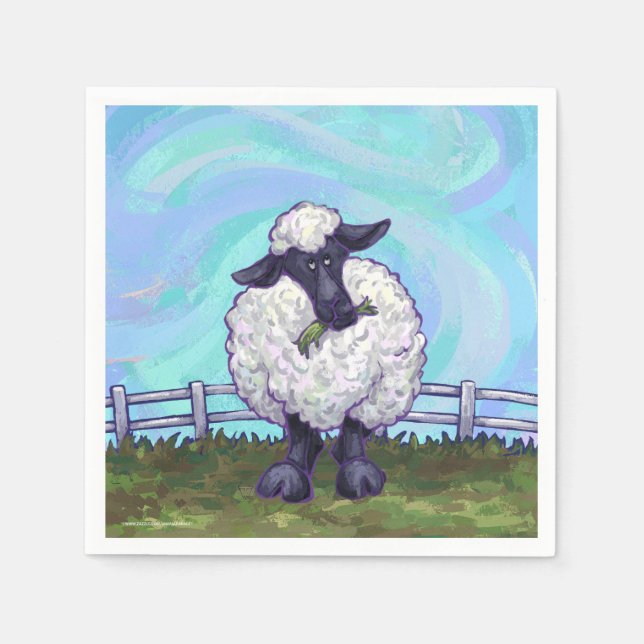 Servilleta De Papel Regalos y accesorios para ovejas (Anverso)