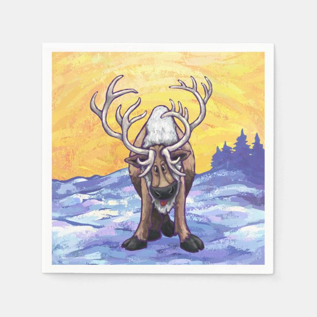 Servilleta De Papel Regalos y accesorios para renos (Anverso)