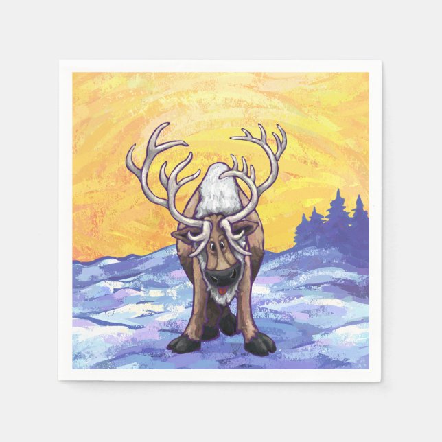 Servilleta De Papel Regalos y accesorios para renos (Anverso)