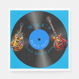 Servilleta De Papel Registro de Guitars Eléctricos Psicodélicos de Cum