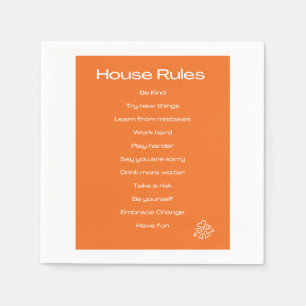 Servilleta De Papel Reglas de la Cámara