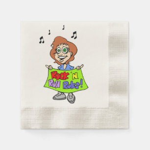 SERVILLETA DE PAPEL REGLAS DE ROCK 'N ROLL