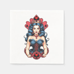 Servilleta De Papel Reina de espadas Thunder_Cove