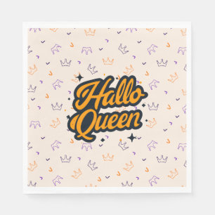 Servilleta De Papel Reina de Halloween, Halloqueen, arte de Halloween 