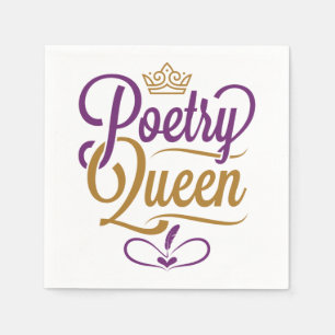 Servilleta De Papel Reina de poesía