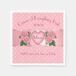 Servilleta De Papel Reina de todo, mamá rosa