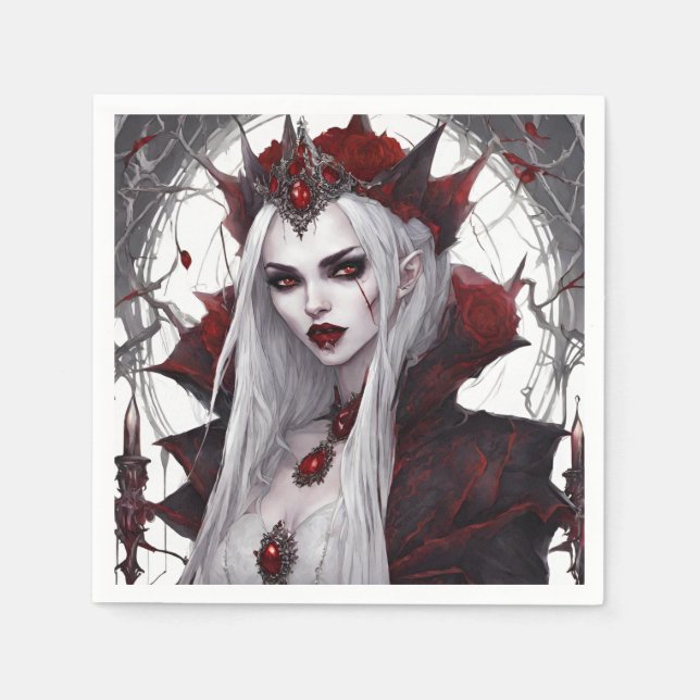 Servilleta De Papel Reina de vampiros (Anverso)