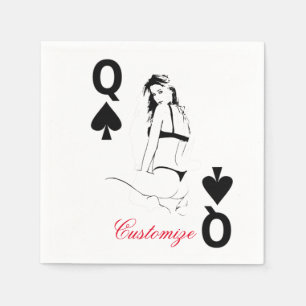 Servilleta De Papel Reina del chica Thunder_Cove del bikini de las