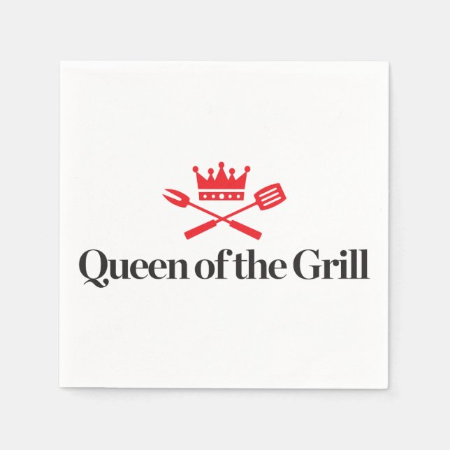Servilleta De Papel Reina del Grill (Anverso)