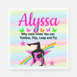 SERVILLETA DE PAPEL REINA GIMNASTICA DE TUMBLING