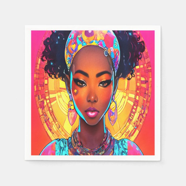 Servilleta De Papel Reina radiante (Anverso)