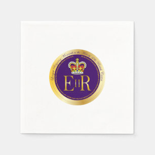 Servilleta De Papel reinado de la Reina Isabel II