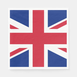 Servilleta De Papel Reino Unido (Bandera Británica) (Union Jack) (Rein