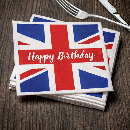 Servilleta De Papel Reino Unido Feliz cumpleaños británico