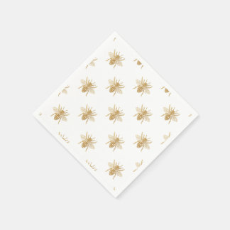 Servilleta De Papel Relieve metalizado de imitación metálica de oro Fa