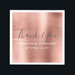 Servilleta De Papel Relieve metalizado dorado Rosa Rosa Boda Gracias<br><div class="desc">Rubor Pink - Rosa Faux de oro cepillado acero inoxidable Relieve metalizado metálico Elegante Boda Gracias Napkins. Estas servilletas se pueden personalizar para incluir su nombre y fecha de boda. Estas servilletas personalizadas coinciden con la colección de bodas. Si necesita productos adicionales, no dude en ponerse en contacto con el...</div>