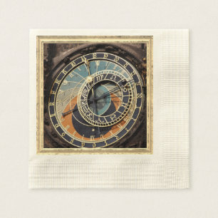 Servilleta De Papel Reloj astronómico en Praga