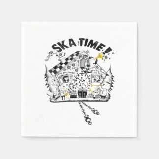 Servilleta De Papel Reloj de cucú de tiempo de Ska