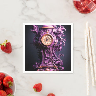Servilleta De Papel Reloj púrpura