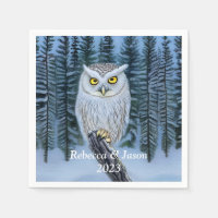 Reloj silencioso - Lechuza gris de los bosques de 