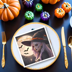 Servilleta De Papel Remedio para el Desorden de la Bruja de Halloween