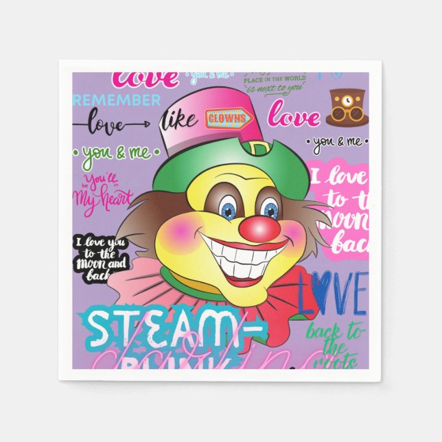 Servilleta De Papel Remember the Clown. (Anverso)