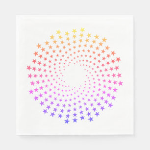 Servilleta de papel - Remolinos de estrellas de co