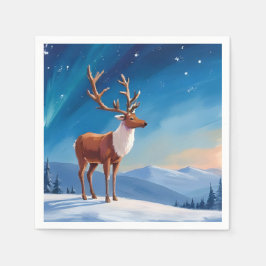 Servilleta De Papel Reno Real | Felices Fiestas Navidades Alegres 