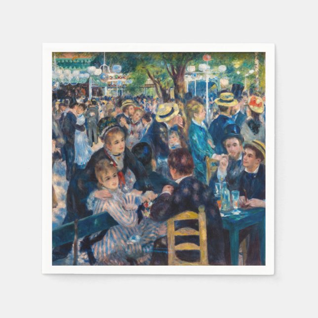 Servilleta De Papel Renoir - Danza en Le Moulin de la Galette (Anverso)