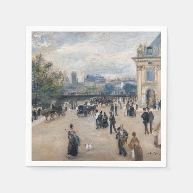Servilleta De Papel Renoir - París, Institut au Quai Malaquais (Anverso)