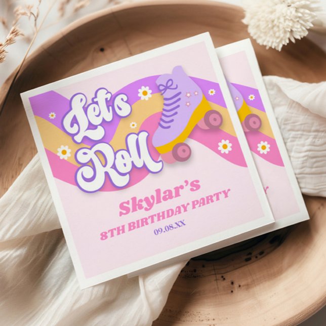 Servilleta De Papel Renovemos a la fiesta de cumpleaños del patinaje s (Subido por el creador)