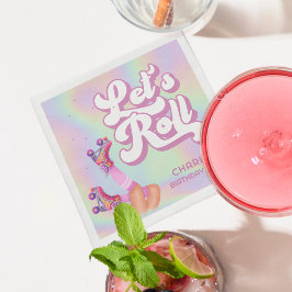 Servilleta De Papel Renovemos a los Chicas de patinaje retro