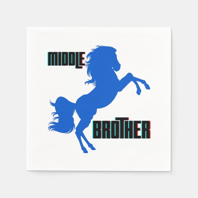 Servilleta De Papel Reparación de caballos del Hermano Medio (Anverso)