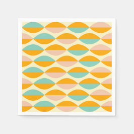 Servilleta De Papel Repeating geometric pattern in beige background