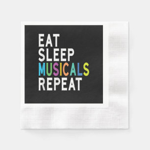 Servilleta De Papel Repetir el sueño de los musicales