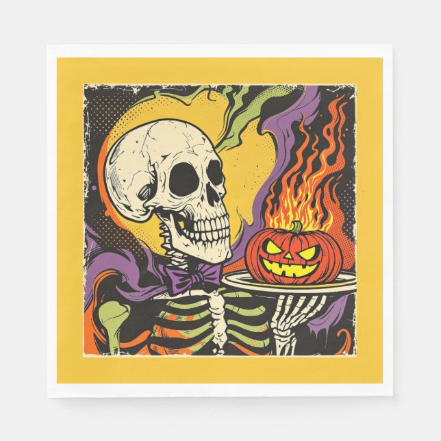 Servilleta De Papel Réplica de "Sirviendo a los Scares" de los años 50 (Anverso)