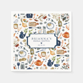 Servilleta De Papel Reponer la Cocina Ducha de Novia Personalizada