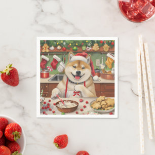 Servilleta De Papel Repostería de vacaciones en Akita: Navidad festiva