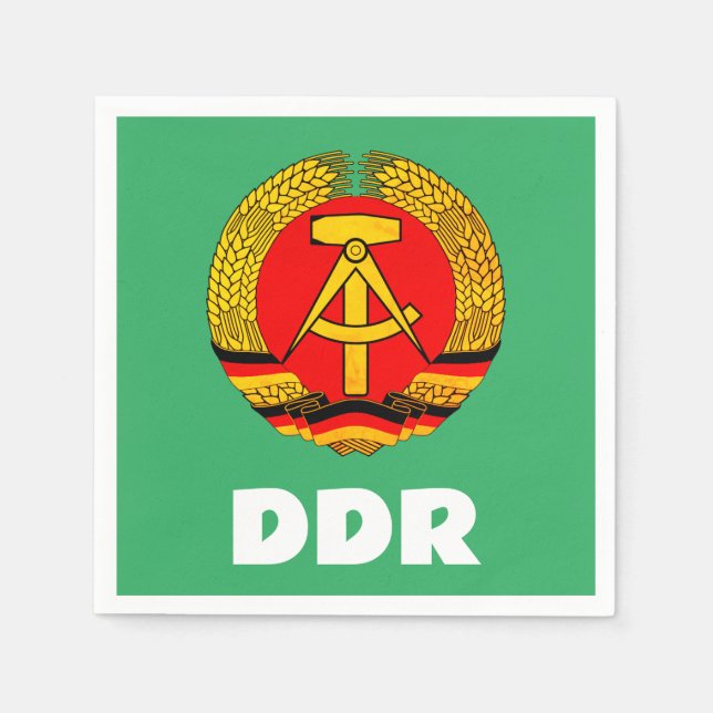 Servilleta De Papel República Democrática Alemana (DDR, RDA) (Anverso)